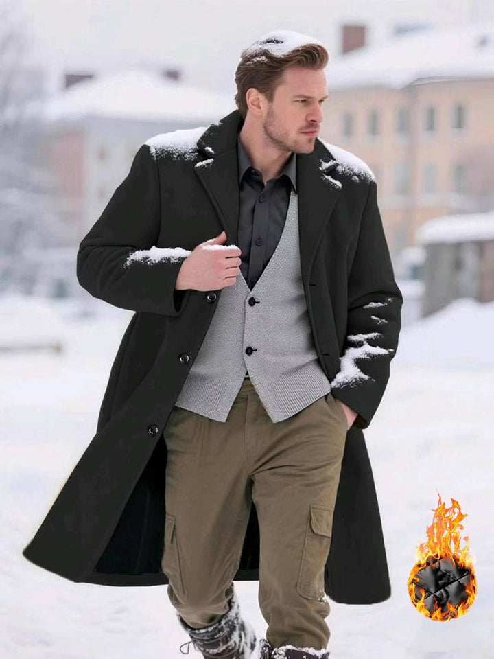 Herren klassischer Wollmantel Aliams