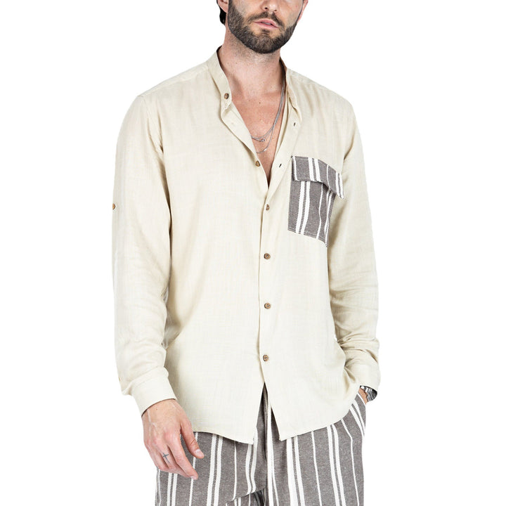 Herren Sommerhemd mit stylischem Streifen-Design Aliams
