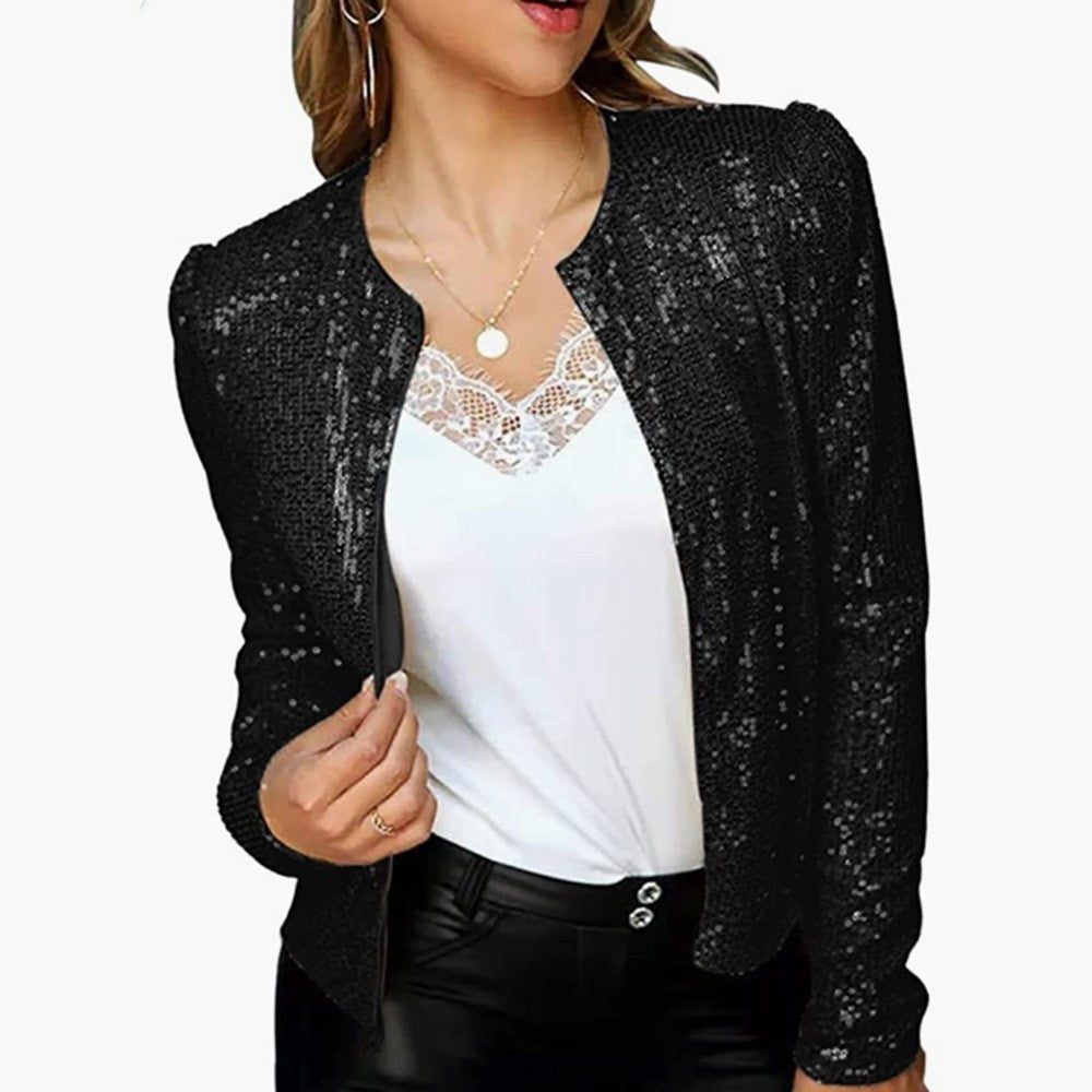 Damen Glitzernde Strickjacke Aliams