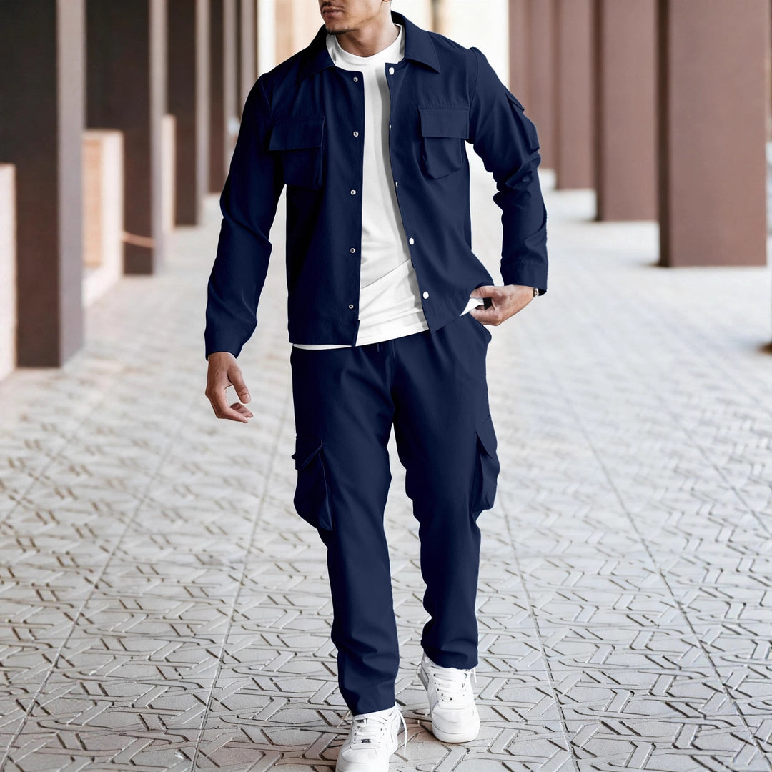 Herren Cargo-Anzug mit modernem Schnitt und praktischen Taschen Aliams