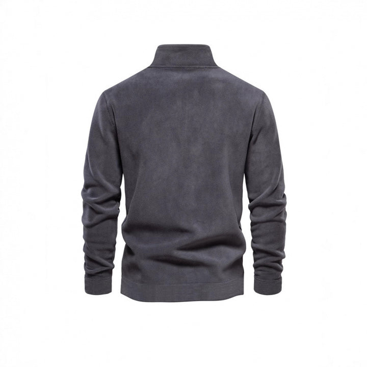 Herren Fleece-Pullover mit Stehkragen Aliams
