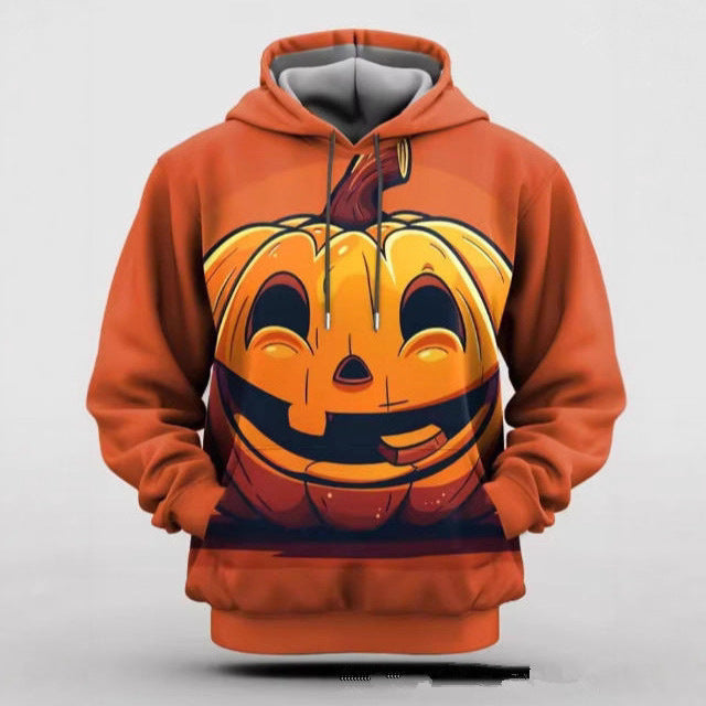 Herren Kapuzenpullover mit kreativem Halloween-Motiv Aliams