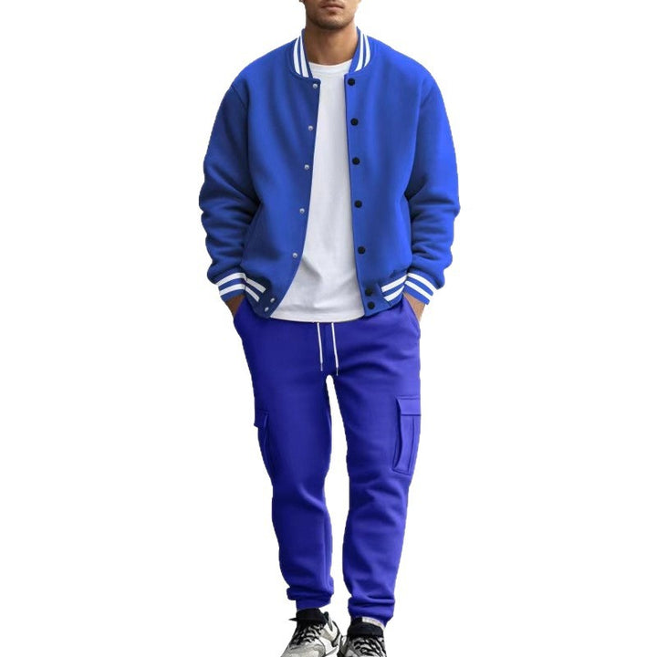 Herren bequemer und stilvoller Sweater und Jogginghose Set Aliams