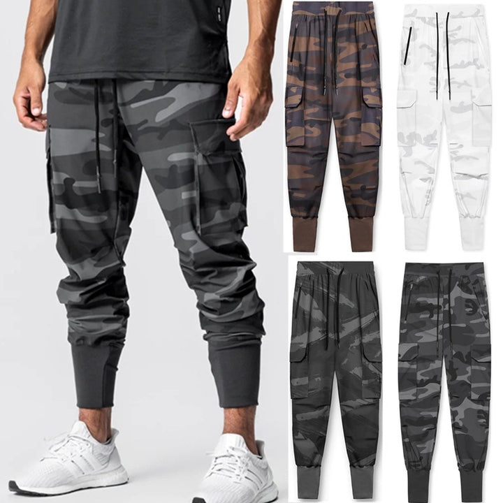 Herren Camo Cargo Jogger-Hosen Aliams