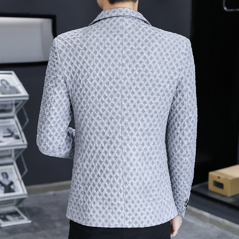 Herren eleganter, strukturierter Blazer Aliams