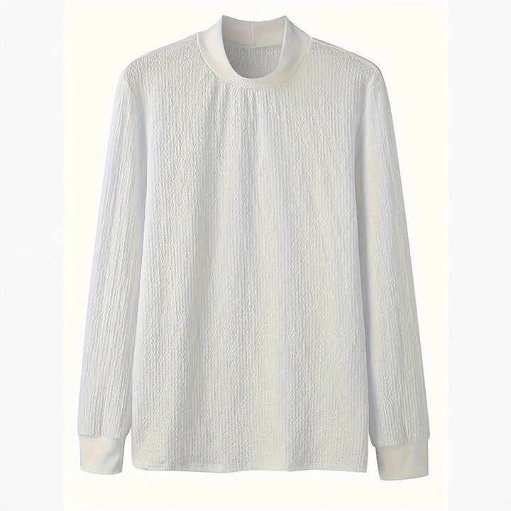 Herren eleganter Strickpullover mit strukturiertem Muster Aliams