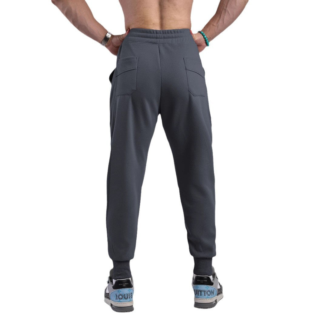 Herren Bequeme Jogginghose mit elastischem Bund und seitlichen Taschen Aliams