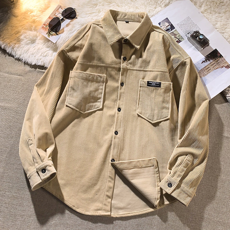 Herren Kordjacke mit modischem Schnitt und praktischen Brusttaschen Aliams