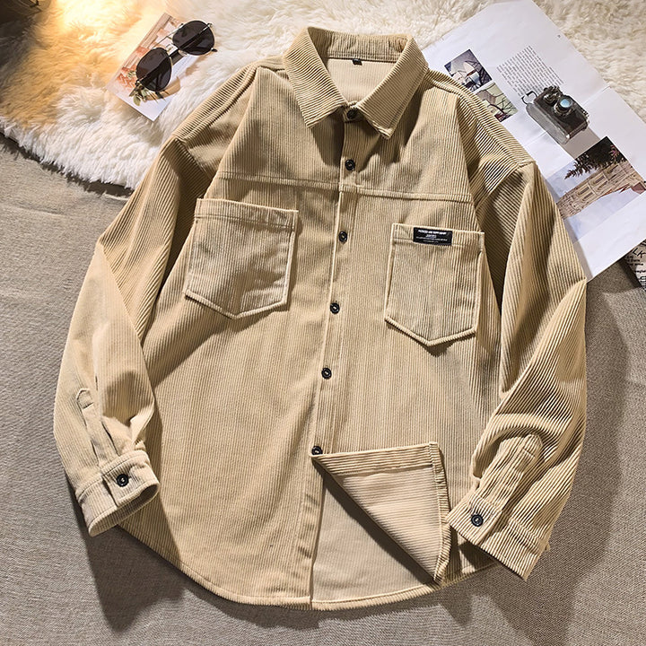 Herren Kordjacke mit modischem Schnitt und praktischen Brusttaschen Aliams