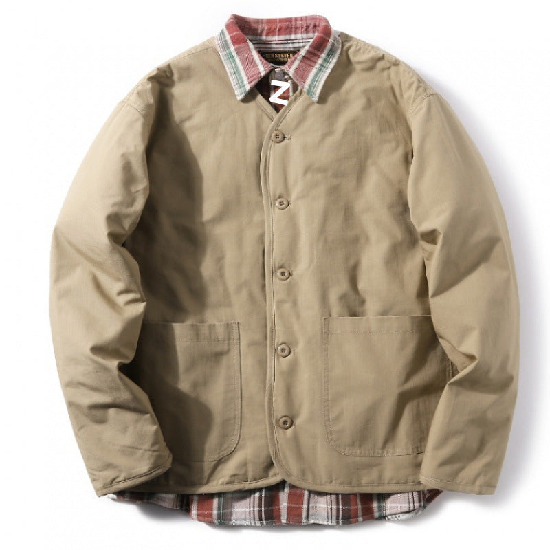 Herren gesteppte Freizeitjacke mit praktischem Kragen und innovativen Innenfutter Aliams