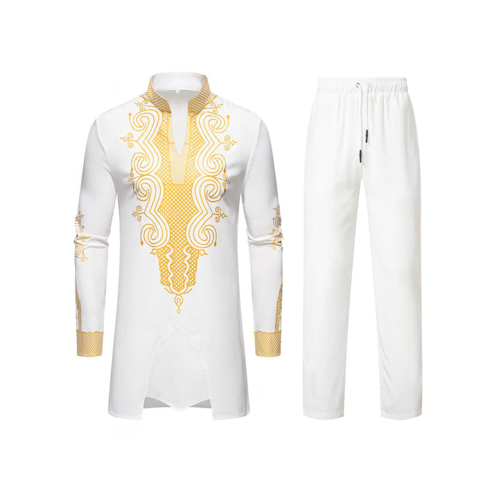 Herren traditionelles Outfit mit aufwendigem Muster Aliams