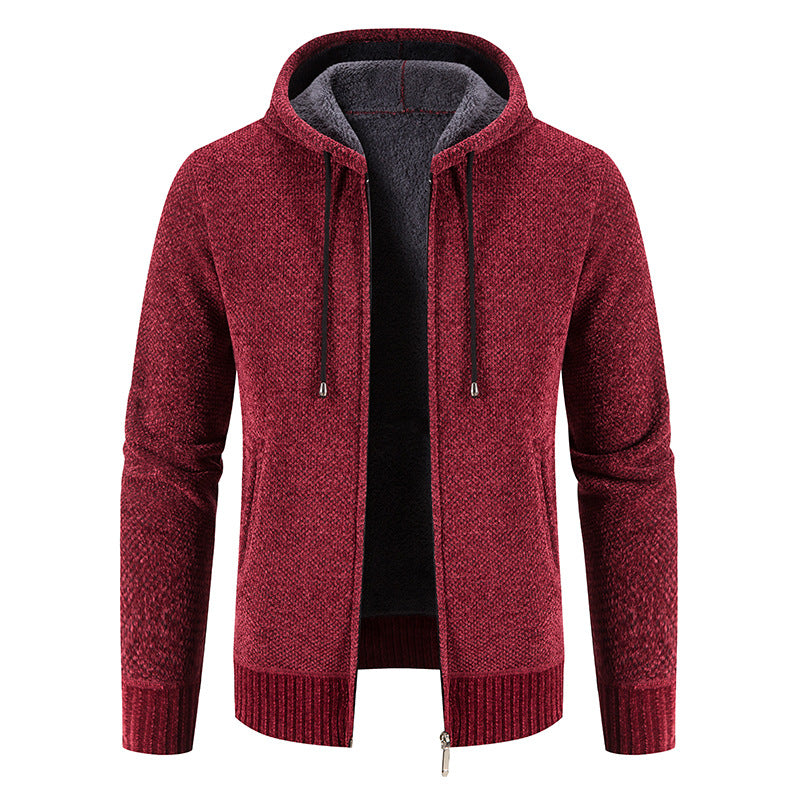 Herren Kapuzenjacke mit weichem Innenfutter und innovativem Design Aliams
