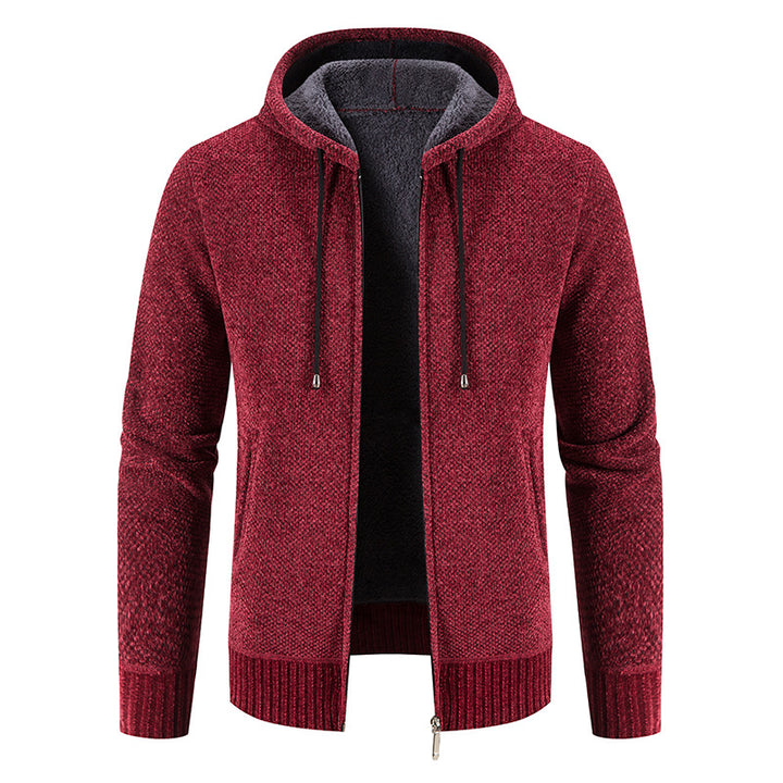 Herren Kapuzenjacke mit weichem Innenfutter und innovativem Design Aliams
