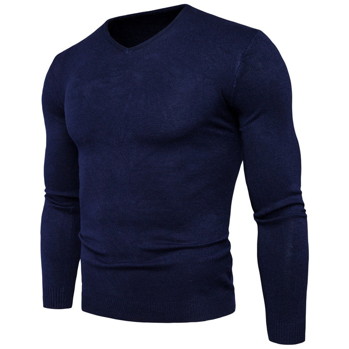 Herren feiner V-Ausschnitt Pullover aus hochwertiger Baumwolle Aliams