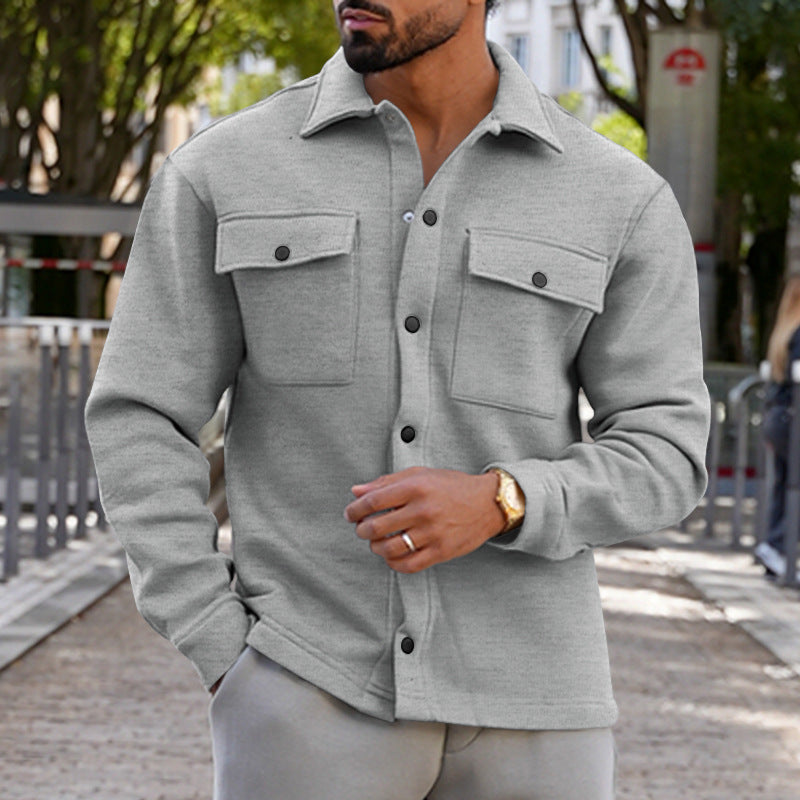 Herrenutility-Jacke mit bequemem Knopfverschluss und praktischen Taschen Aliams