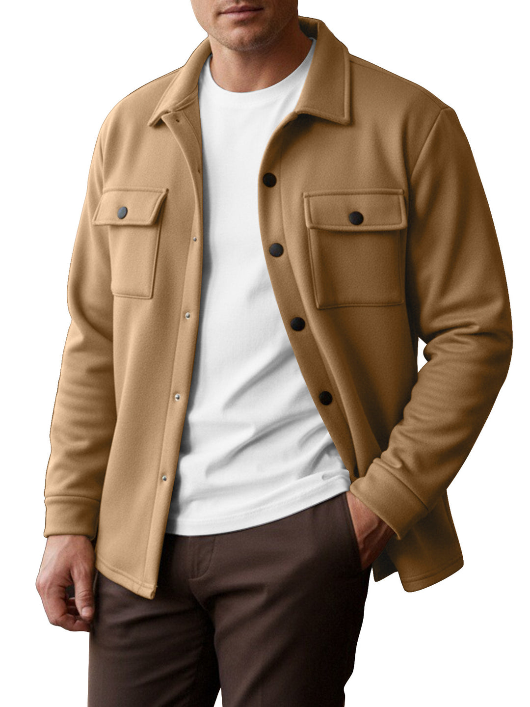 Herren Freizeithemd mit verschließbaren Brusttaschen Aliams