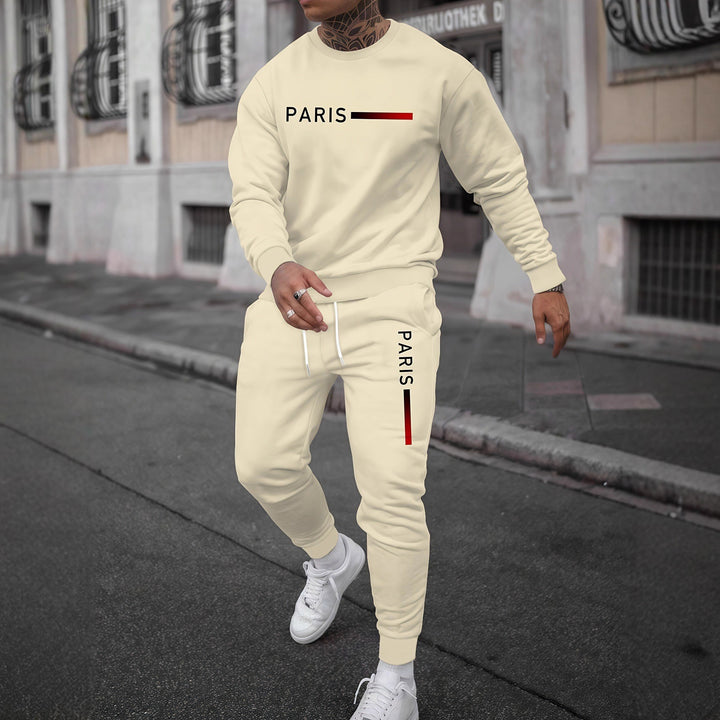 Herren Sportliches Freizeitset mit markantem Schriftzug Aliams