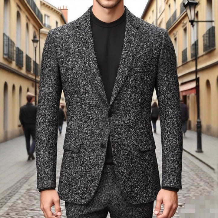Herren strukturiertes Blazer Outfit Aliams