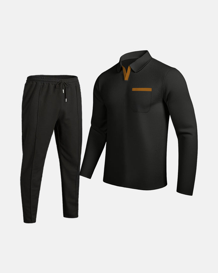 Herren Kombi-Outfit mit Poloshirt und Jogginghose Aliams