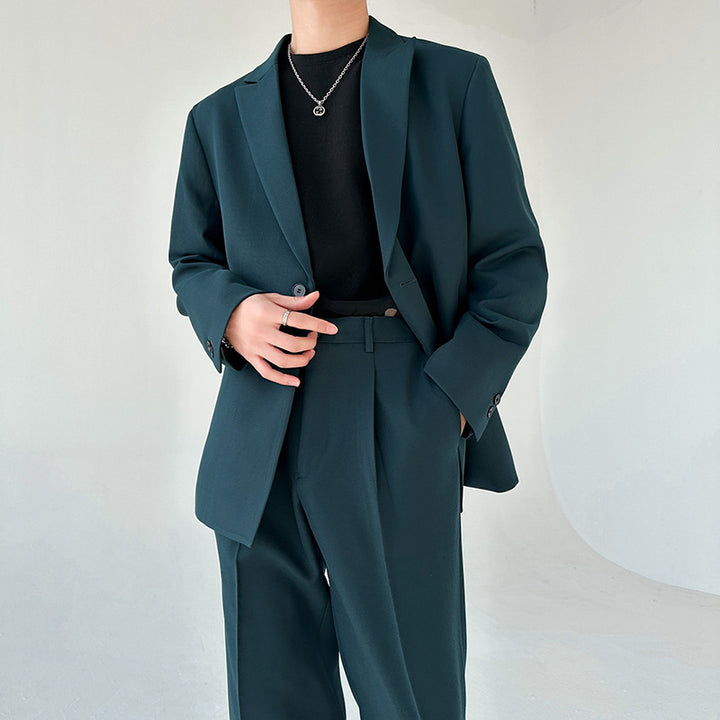 Herren eleganter Anzugblazer mit modernem Schnitt und feinem Innenfutter Aliams