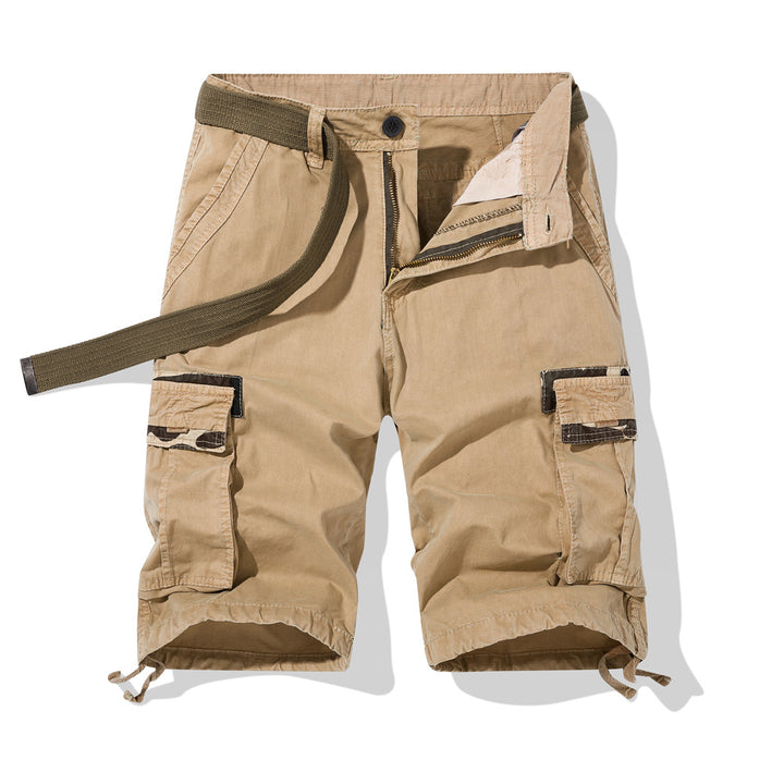 Herren Cargo-Shorts mit multifunktionalen Taschen und verstellbarem Bund Aliams