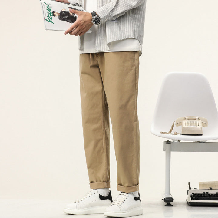 Herren Komfortable Chinohose mit Bequemlichem Schnitt Aliams