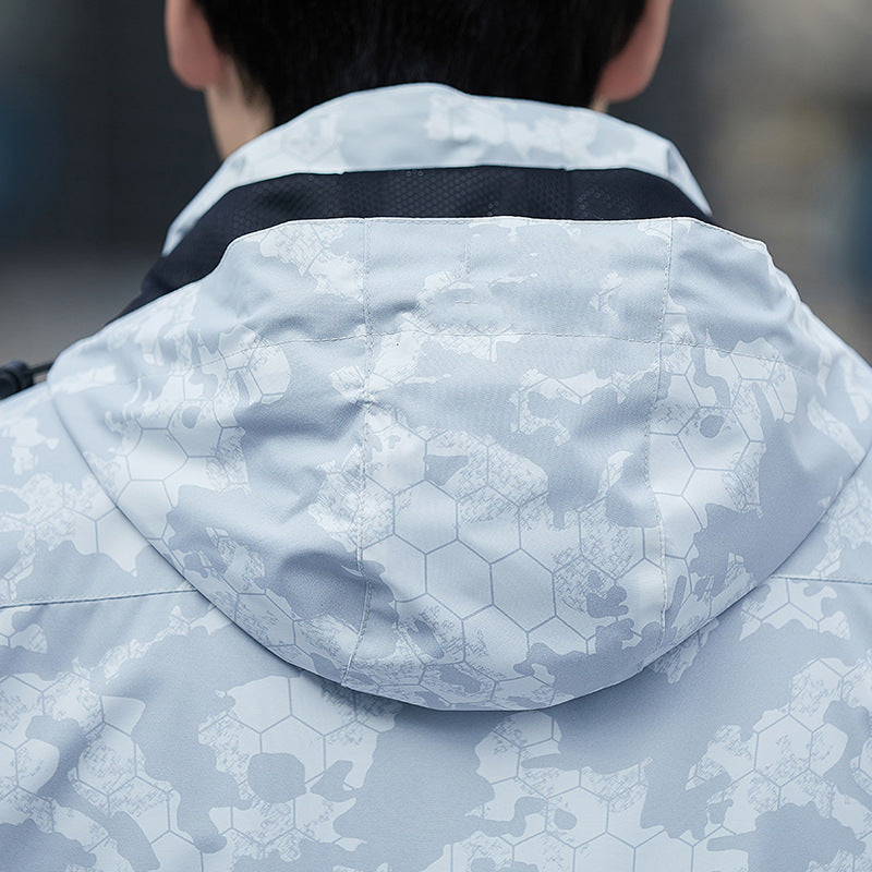 Herren stilvolle Funktionsjacke mit atmungsaktivem Futter Aliams