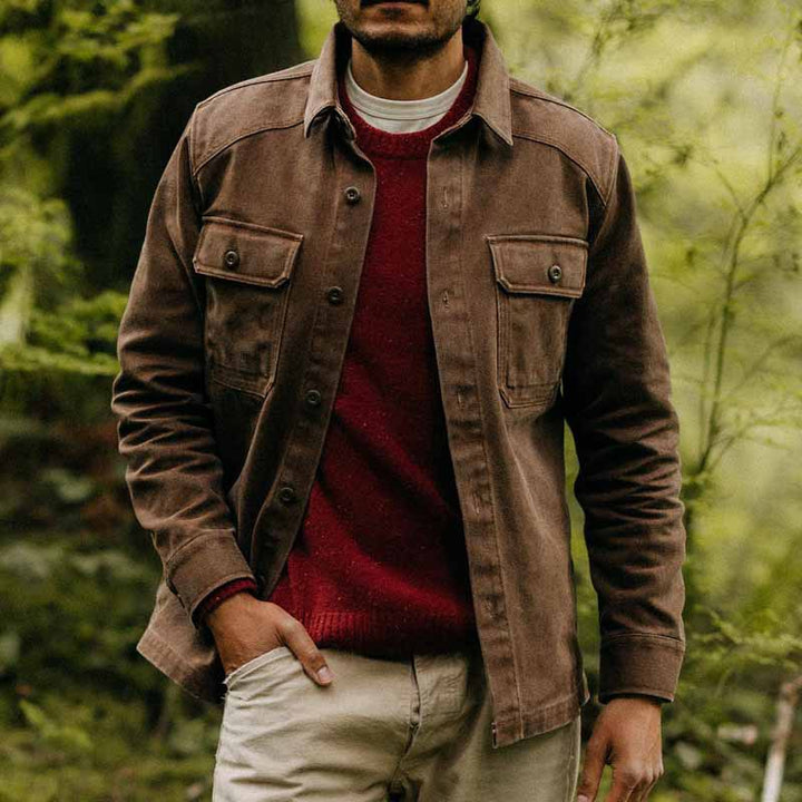 Herren Utility-Jacke mit praktischen Brusttaschen und robustem Stoff Aliams