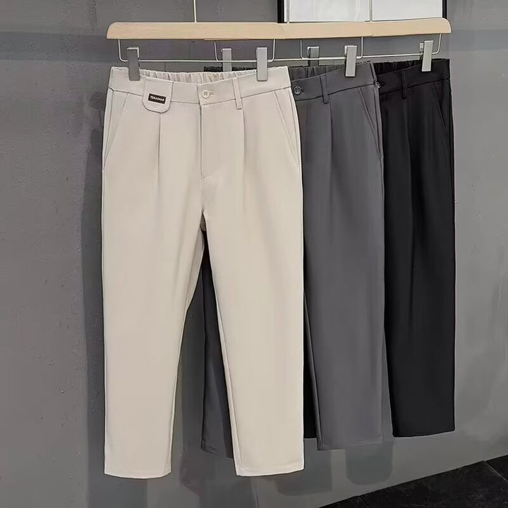 Herren schlanke Chino-Hose mit elegantem Schnitt und atmungsaktivem Material Aliams