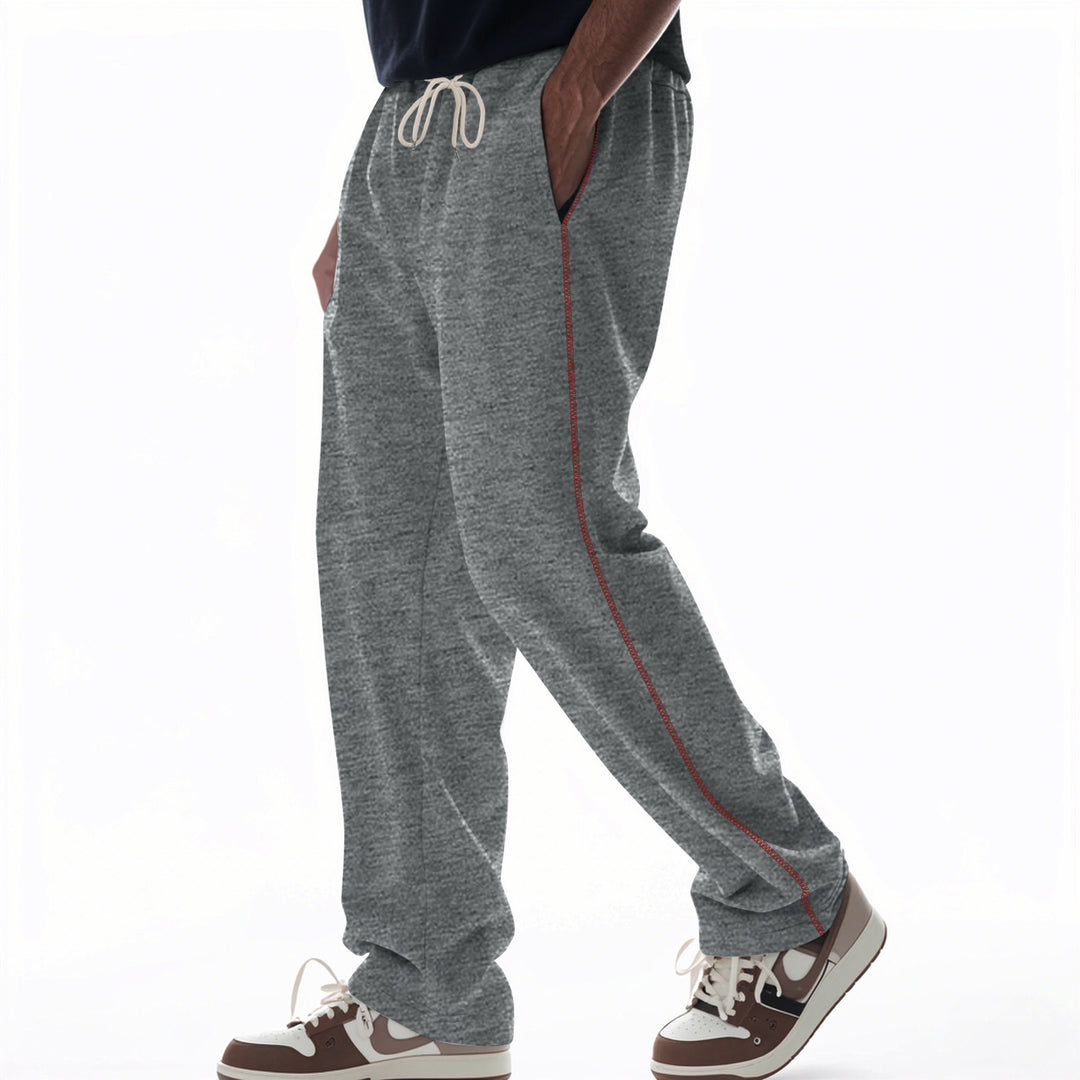 Herren bequeme Sweatpants mit seitlichen Kontraststreifen Aliams