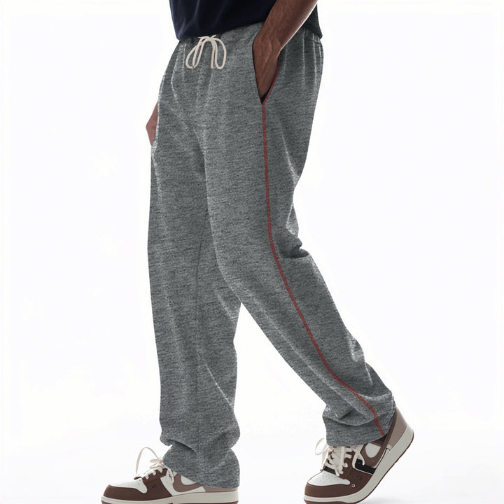 Herren bequeme Sweatpants mit seitlichen Kontraststreifen Aliams
