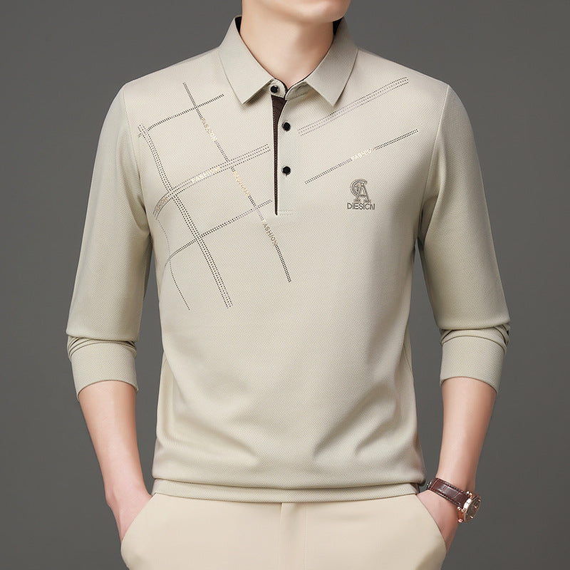 Herren Poloshirt mit stylischem Grafikdruck und hochwertigem Funktionsmaterial Aliams