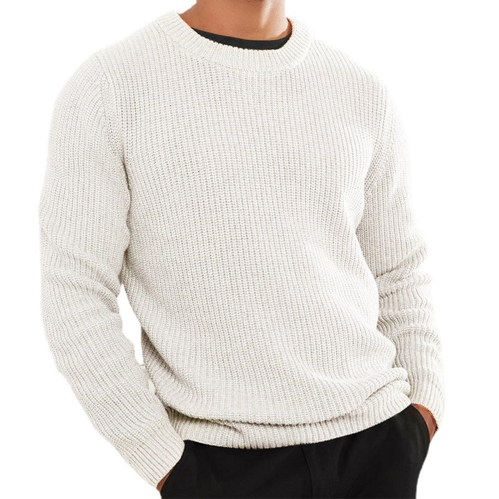 Herren Strickpullover mit strukturiertem Design und Rundhalsausschnitt Aliams