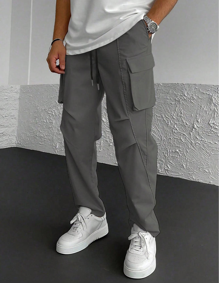 Herren Cargo-Hose mit multifunktionalen Taschen und elastischem Bund Aliams