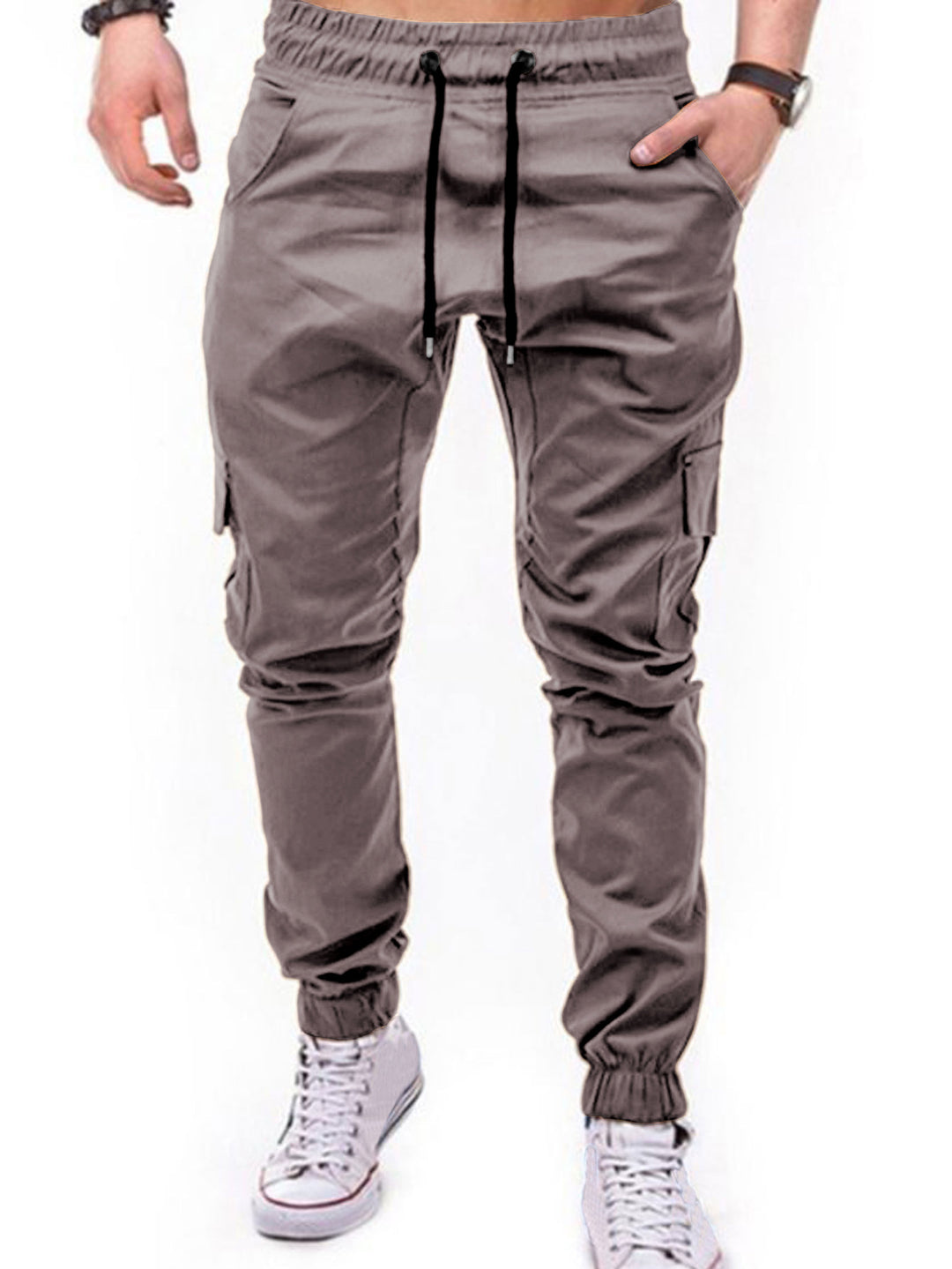 Herren Cargo-Hose mit elastischem Bund und praktischen Multifunktions-Pockets Aliams