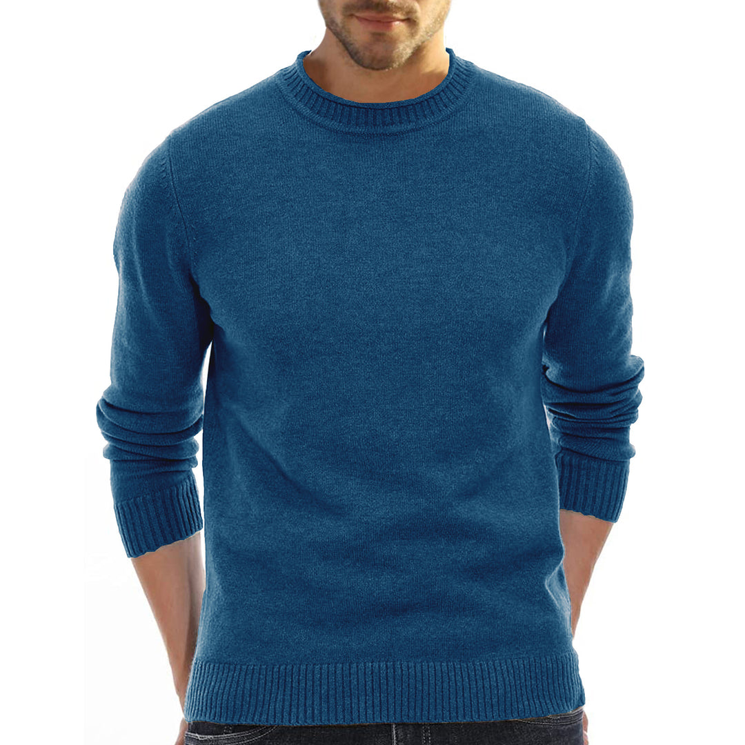 Herren Elegant geschnittener Pullover mit Rundhalsausschnitt Aliams