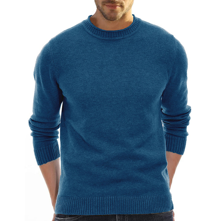 Herren Elegant geschnittener Pullover mit Rundhalsausschnitt Aliams