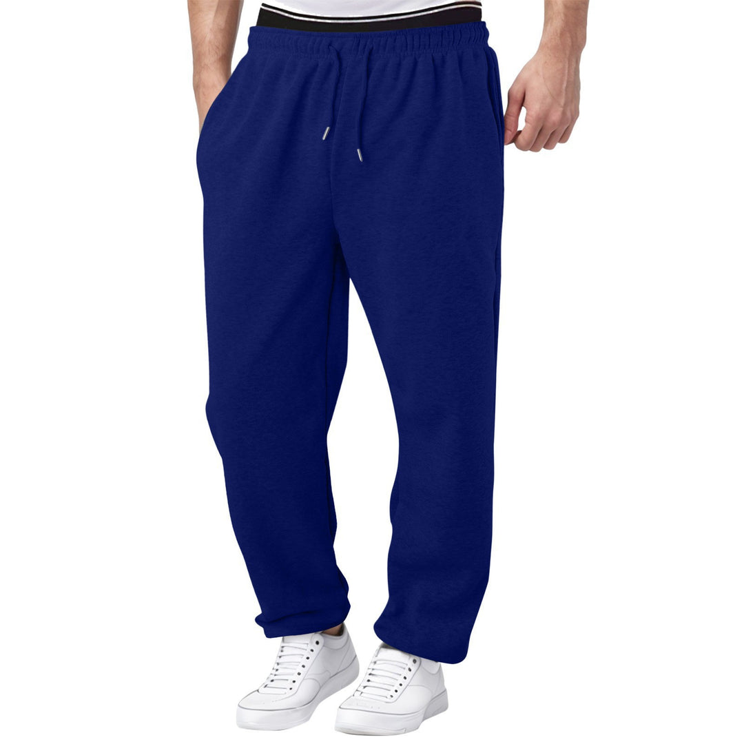 Herren bequeme Jogginghose mit elastischem Bund und seitlichen Taschen Aliams