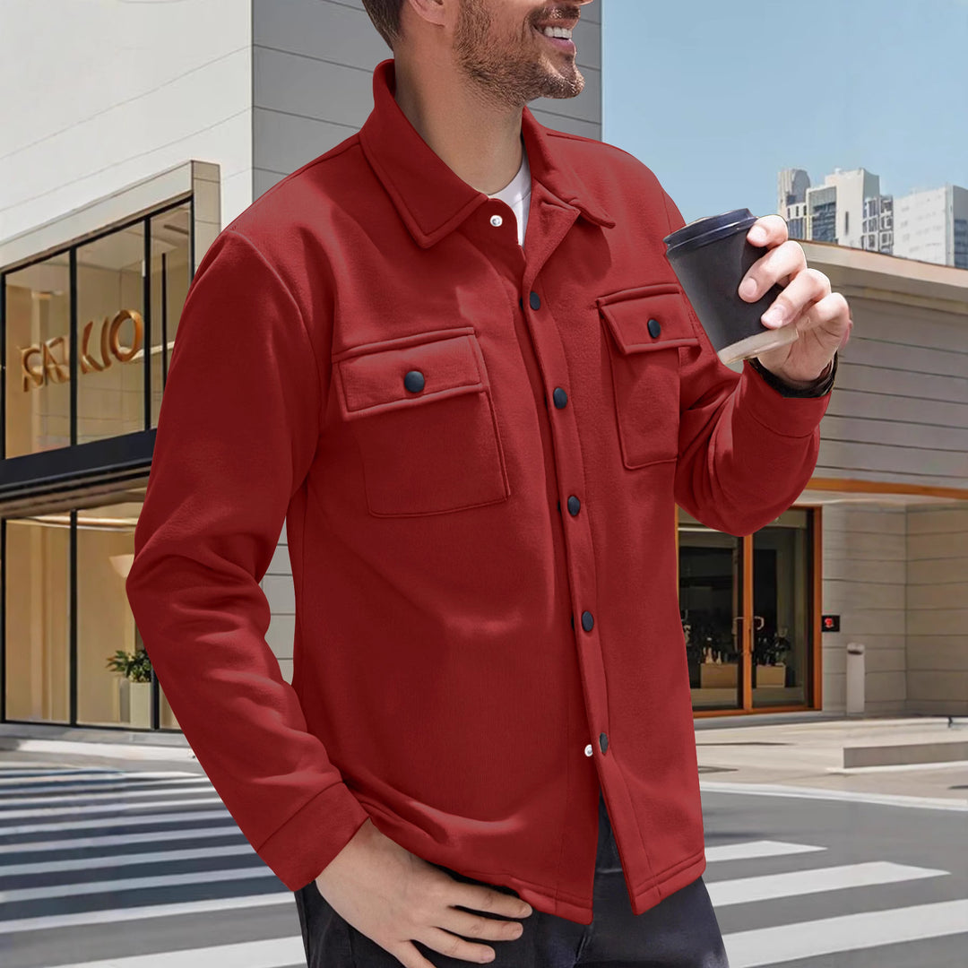 Herren Freizeithemd mit verschließbaren Brusttaschen Aliams