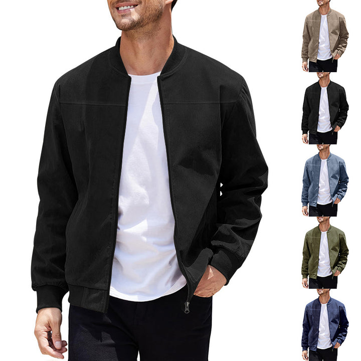 Herren stylische Bomberjacke mit sportlichem Schnitt Aliams