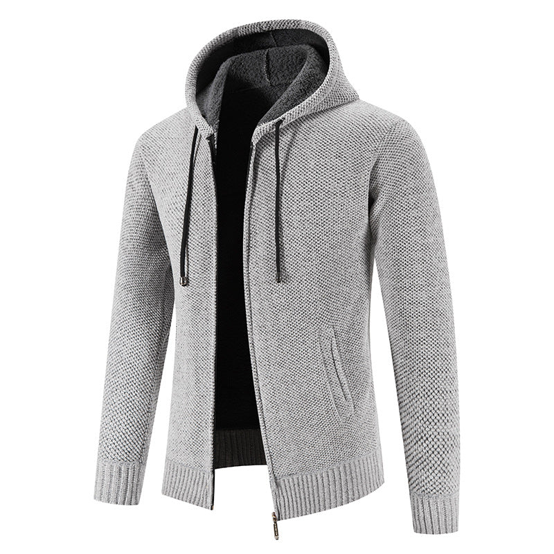 Herren Kapuzenjacke mit weichem Innenfutter und innovativem Design Aliams