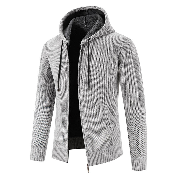 Herren Kapuzenjacke mit weichem Innenfutter und innovativem Design Aliams