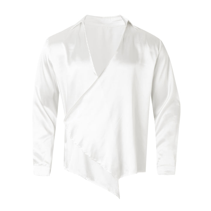 Damen Satin-Wickelbluse Aliams