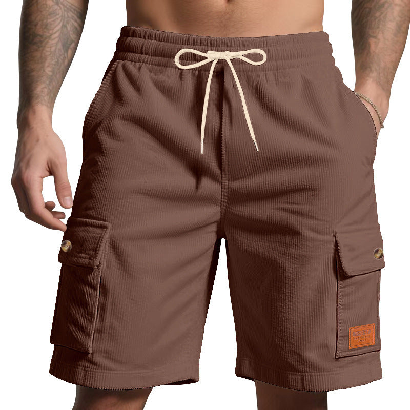 Herren Cargo-Shorts mit praktischem Faltendesign und elastischem Bund Aliams