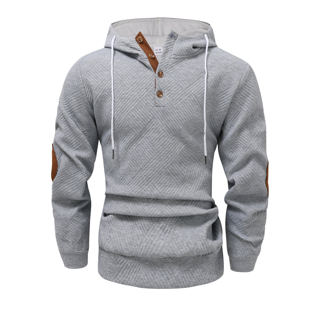 Herren Sportlicher Kapuzenpullover mit einzigartigem Strukturdesign und modischen Akzenten Aliams