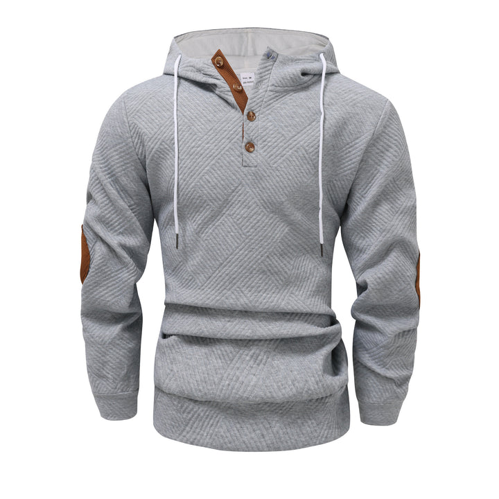 Herren Sportlicher Kapuzenpullover mit einzigartigem Strukturdesign und modischen Akzenten Aliams