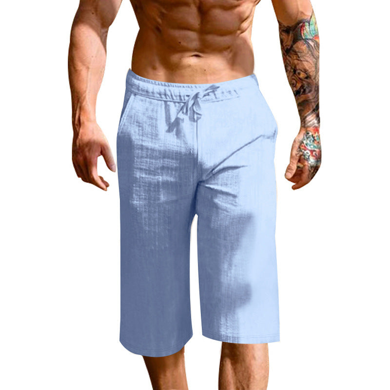 Herren bequeme Sport-Shorts mit elastischem Bund und verstellbarem Kordelzug Aliams