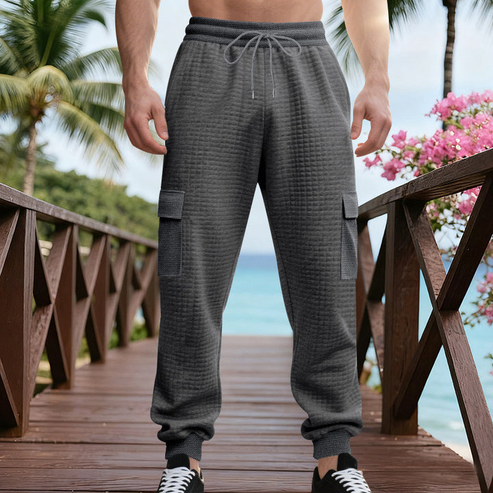 Herren Cargo-Jogginghose mit elastischem Bund und praktischen Seitentaschen Aliams