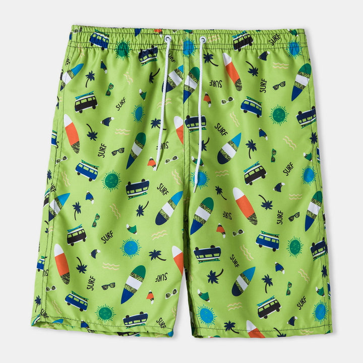Herren Badeshorts mit modernem Surf-Motiv Aliams