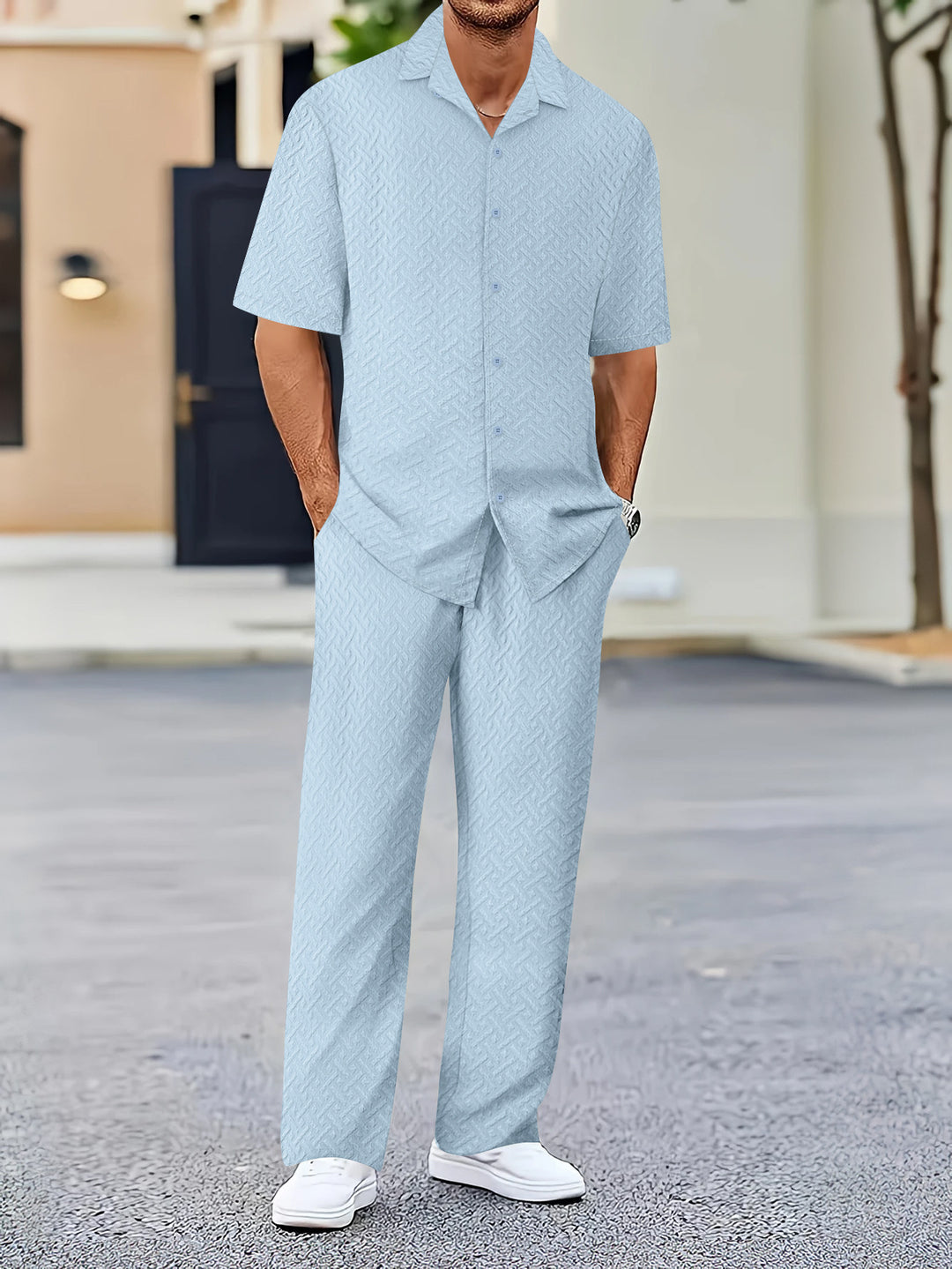 Herren Sommeranzug mit luftigem Muster Aliams